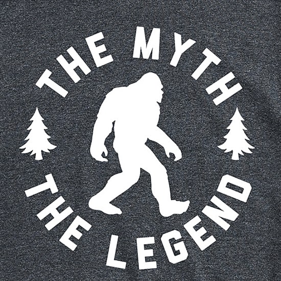 The Myth The Legend Mens Crew Neck Short Sleeve Regular Fit Big and Tall Graphic T-Shirt