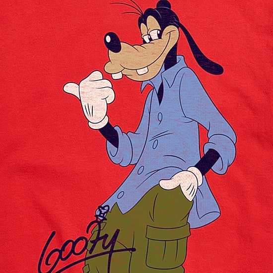 Goofy Street Wear Distressed Mens Crew Neck Short Sleeve Regular Fit Goofy Big and Tall Graphic T-Shirt