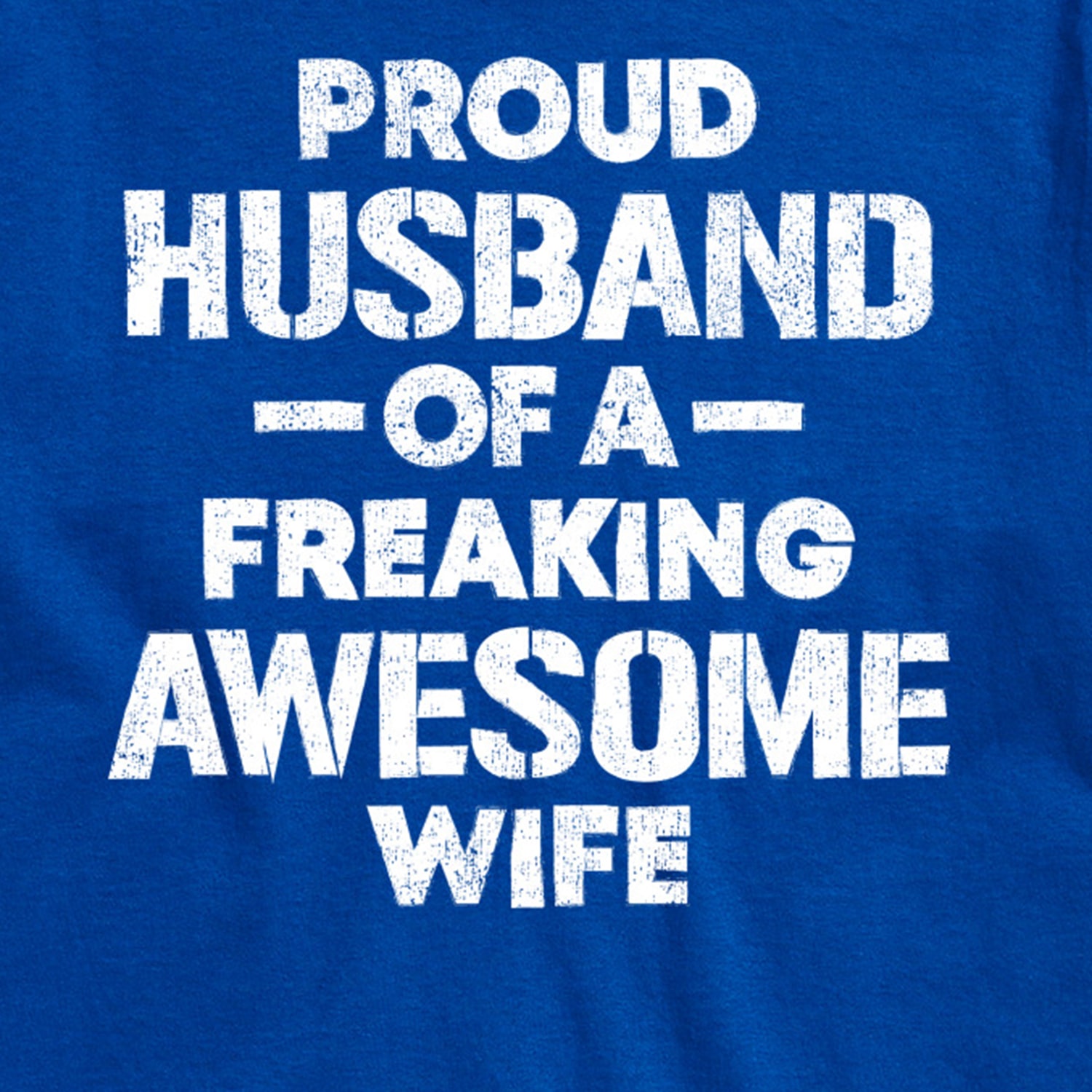 Proud Husband Mens Crew Neck Short Sleeve Regular Fit Big and Tall Graphic T-Shirt