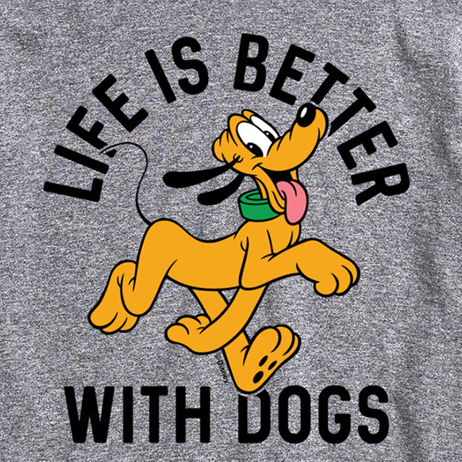 Life Is Better With Dogs Mens Crew Neck Short Sleeve Regular Fit Pluto Big and Tall Graphic T-Shirt