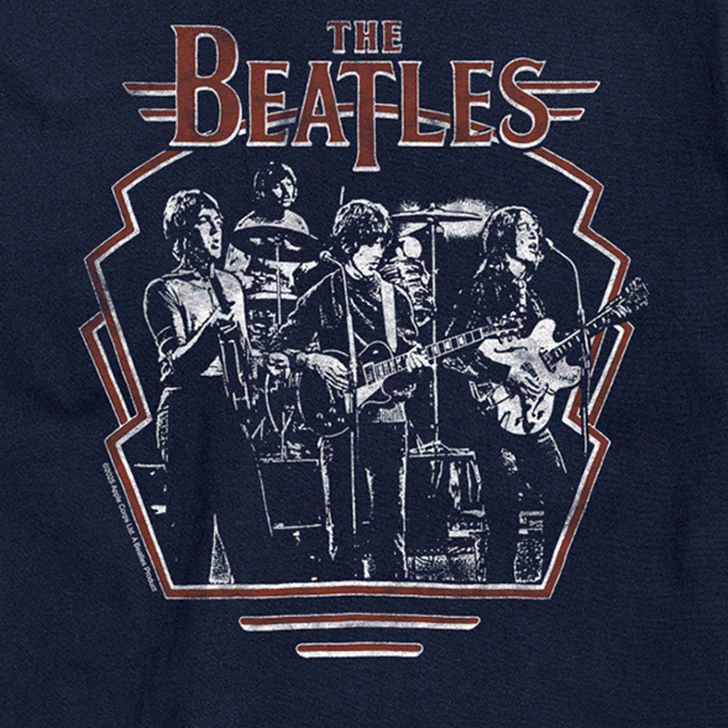 Revolution Live Mens Crew Neck Short Sleeve Regular Fit The Beatles Big and Tall Graphic T-Shirt
