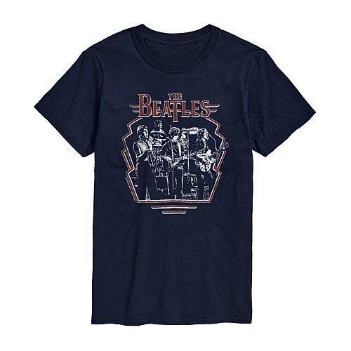 Revolution Live Mens Crew Neck Short Sleeve Regular Fit The Beatles Big and Tall Graphic T-Shirt, 3x-large, Blue