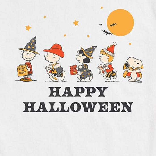 Retro Halloween Group Mens Crew Neck Short Sleeve Regular Fit Peanuts Snoopy Big and Tall Graphic T-Shirt