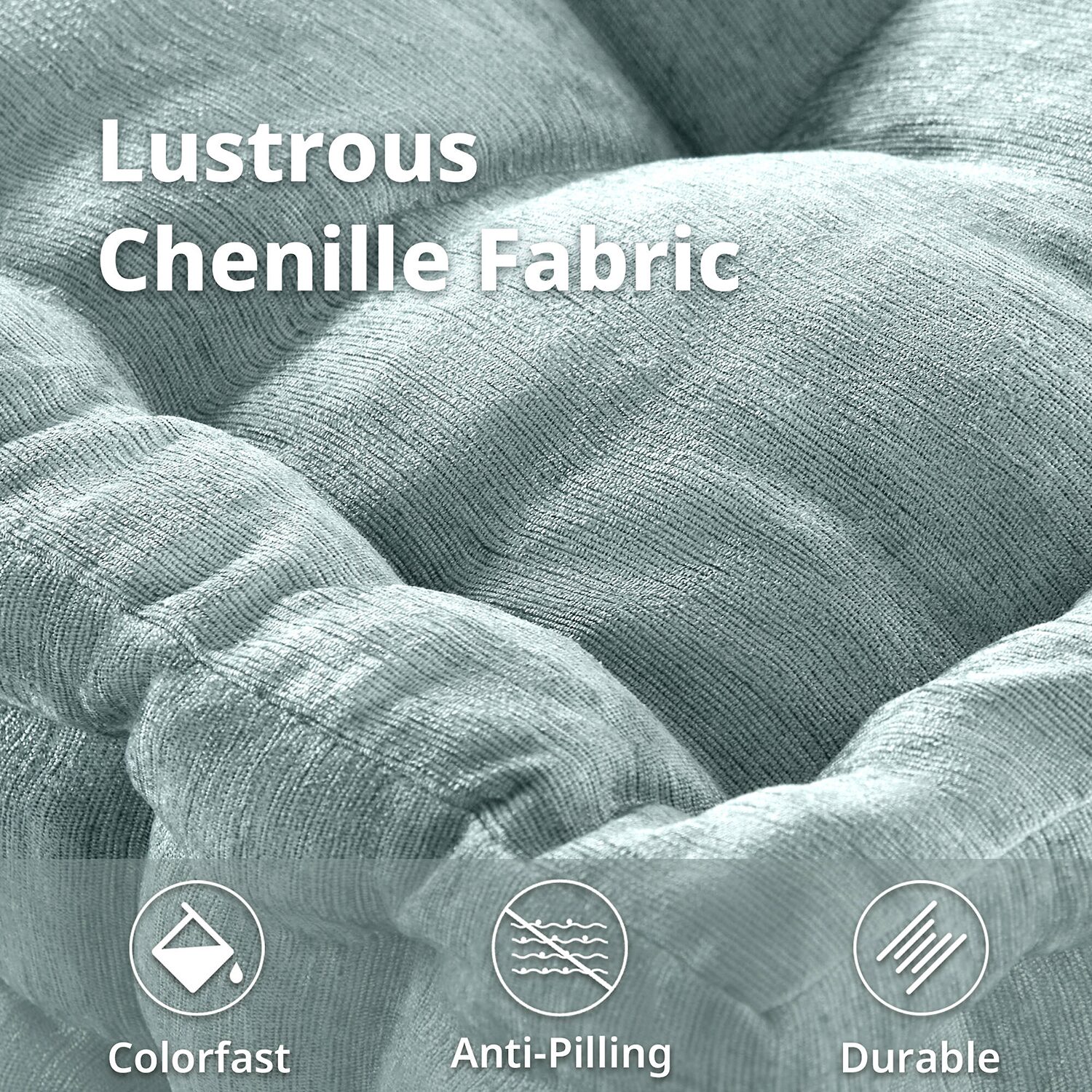 Intelligent Design Charvi Poly Chenille Square Floor Pillow