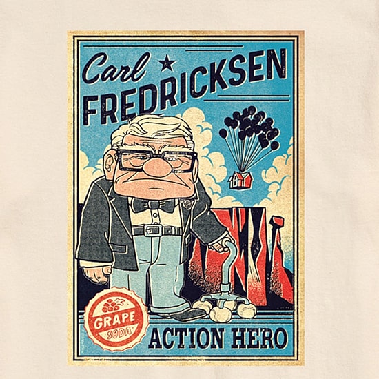 Carl Action Hero Mens Crew Neck Short Sleeve Regular Fit Big and Tall Graphic T-Shirt