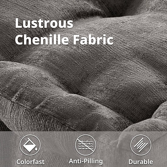 Intelligent Design Charvi Poly Chenille Square Floor Pillow