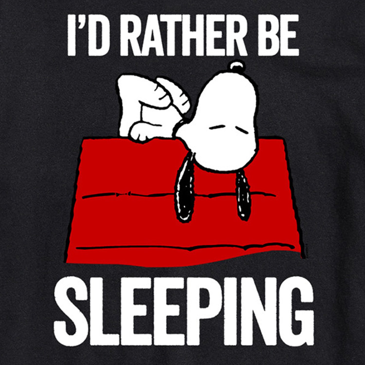 Still Sleeping Mens Crew Neck Short Sleeve Regular Fit Peanuts Snoopy Big and Tall Graphic T-Shirt