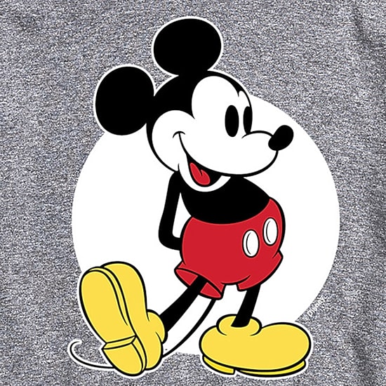 Classic Mouse Mens Crew Neck Short Sleeve Regular Fit Mickey Mouse Big and Tall Graphic T-Shirt
