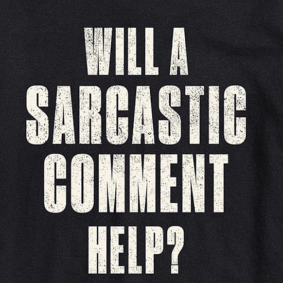 Sarcastic Comment Help Mens Crew Neck Short Sleeve Regular Fit Big and Tall Graphic T-Shirt