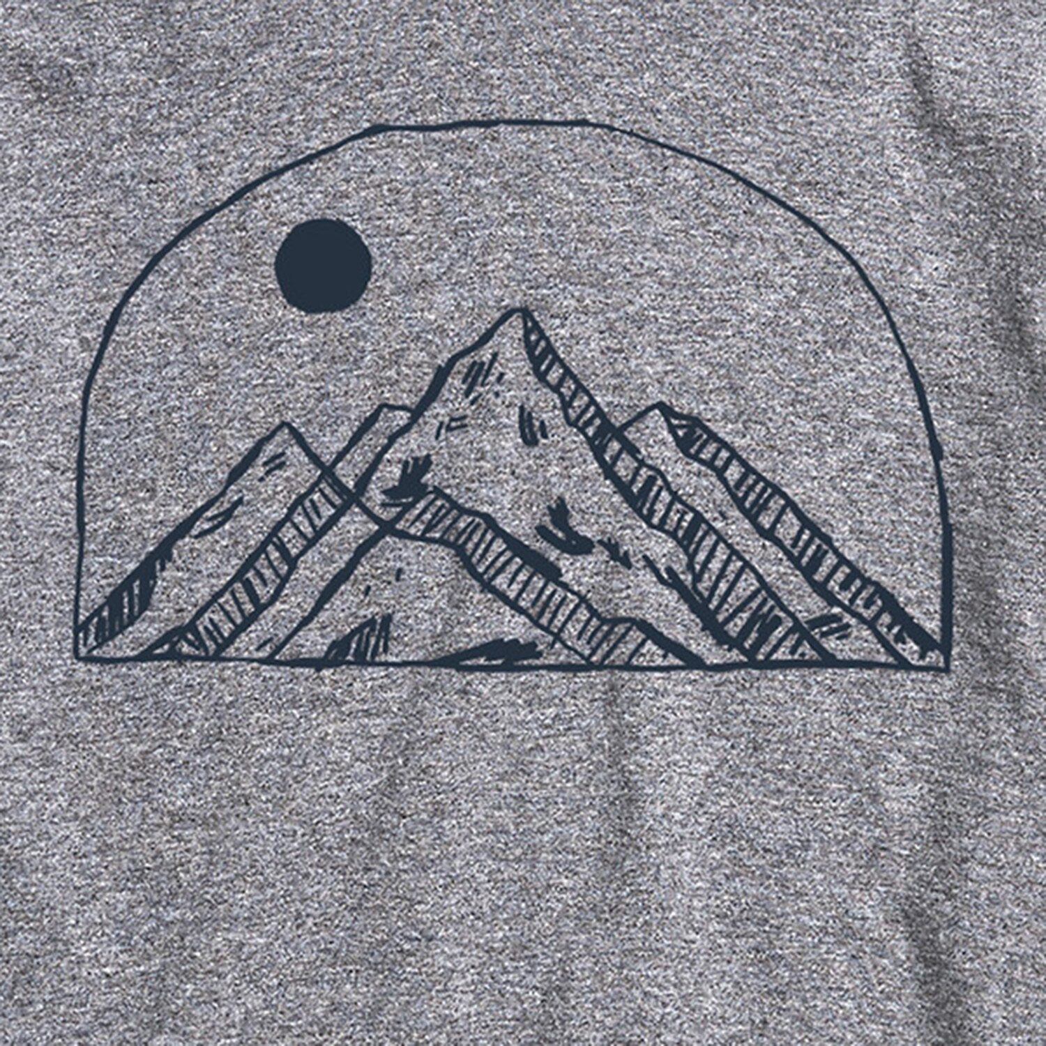 Mountain Sketch Mens Crew Neck Short Sleeve Regular Fit Big and Tall Graphic T-Shirt