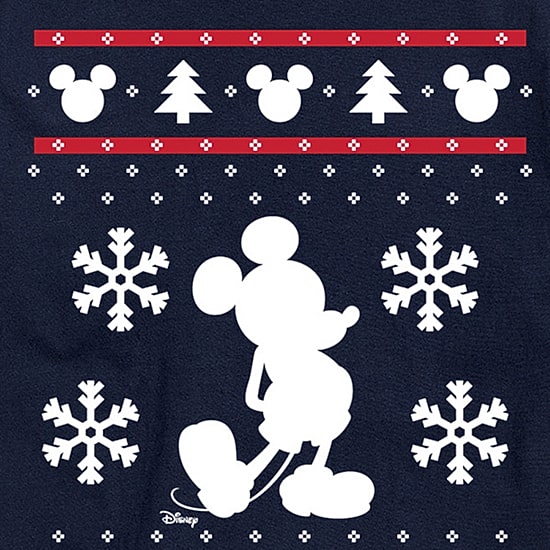 Christmas Cross Stitch Mens Crew Neck Short Sleeve Regular Fit Mickey Mouse Big and Tall Graphic T-Shirt