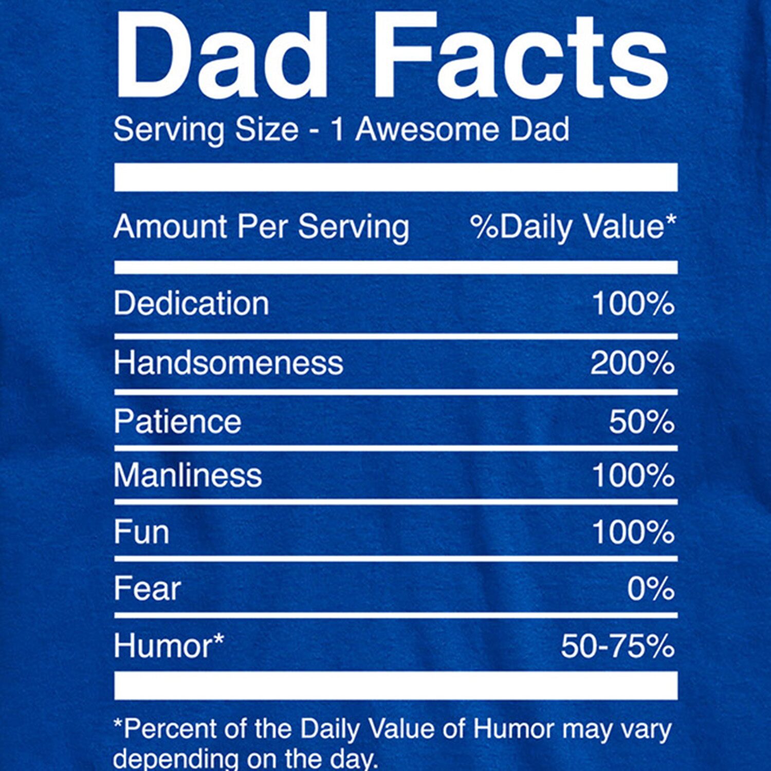 Dad Facts Mens Crew Neck Short Sleeve Regular Fit Big and Tall Graphic T-Shirt