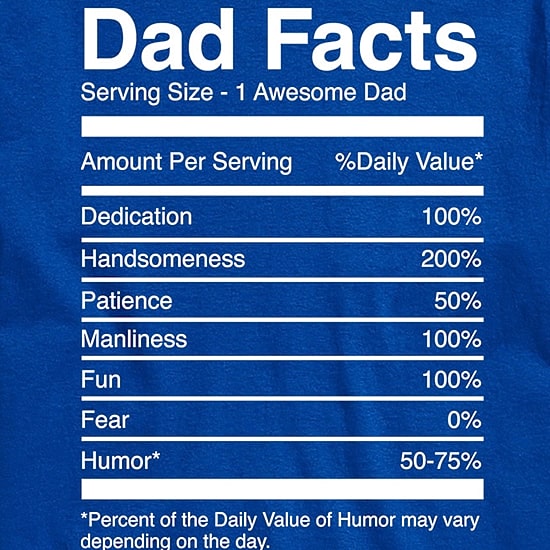 Dad Facts Mens Crew Neck Short Sleeve Regular Fit Big and Tall Graphic T-Shirt