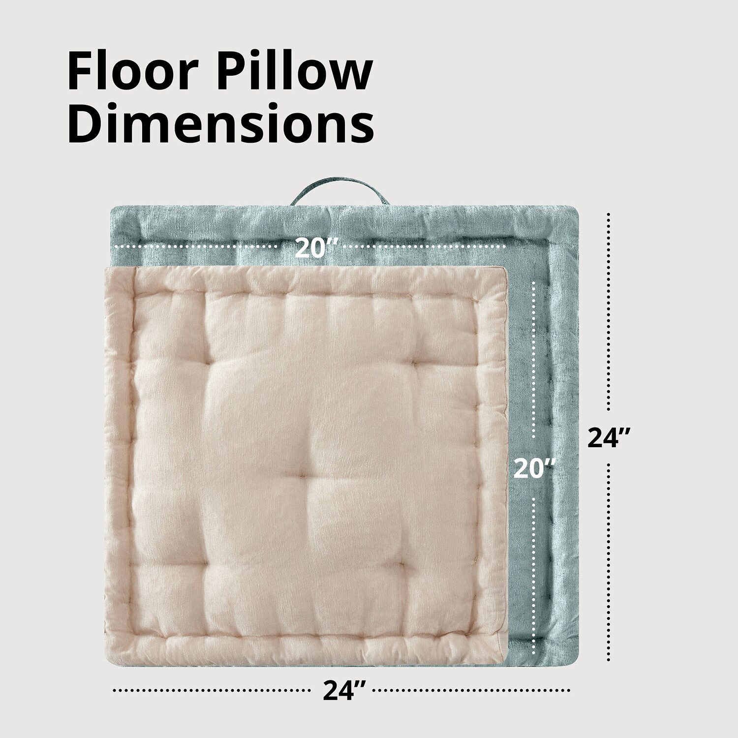 Intelligent Design Charvi Poly Chenille Square Floor Pillow