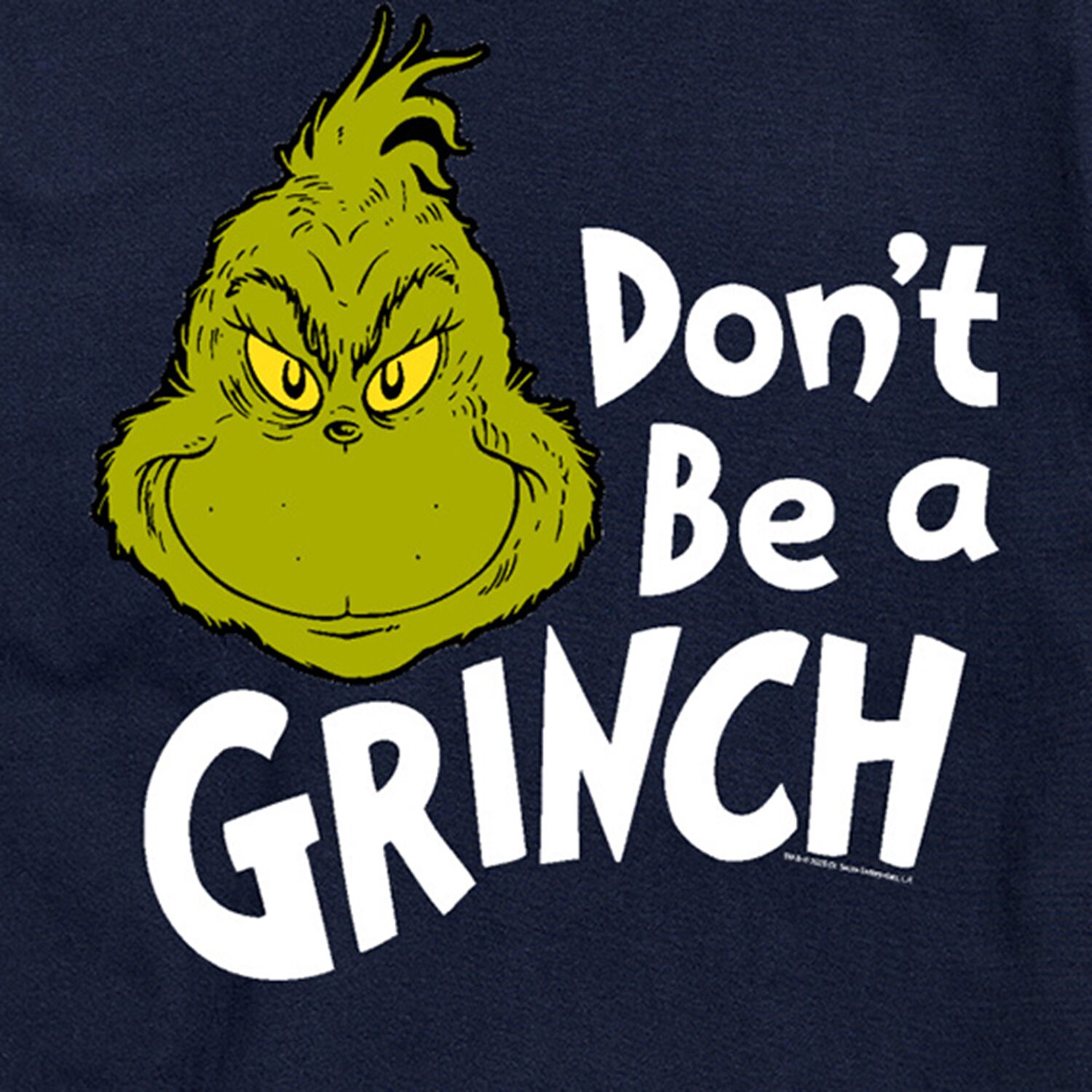 Chistmas Dont Be A Grinch Mens Crew Neck Short Sleeve Regular Fit Big and Tall Graphic T-Shirt
