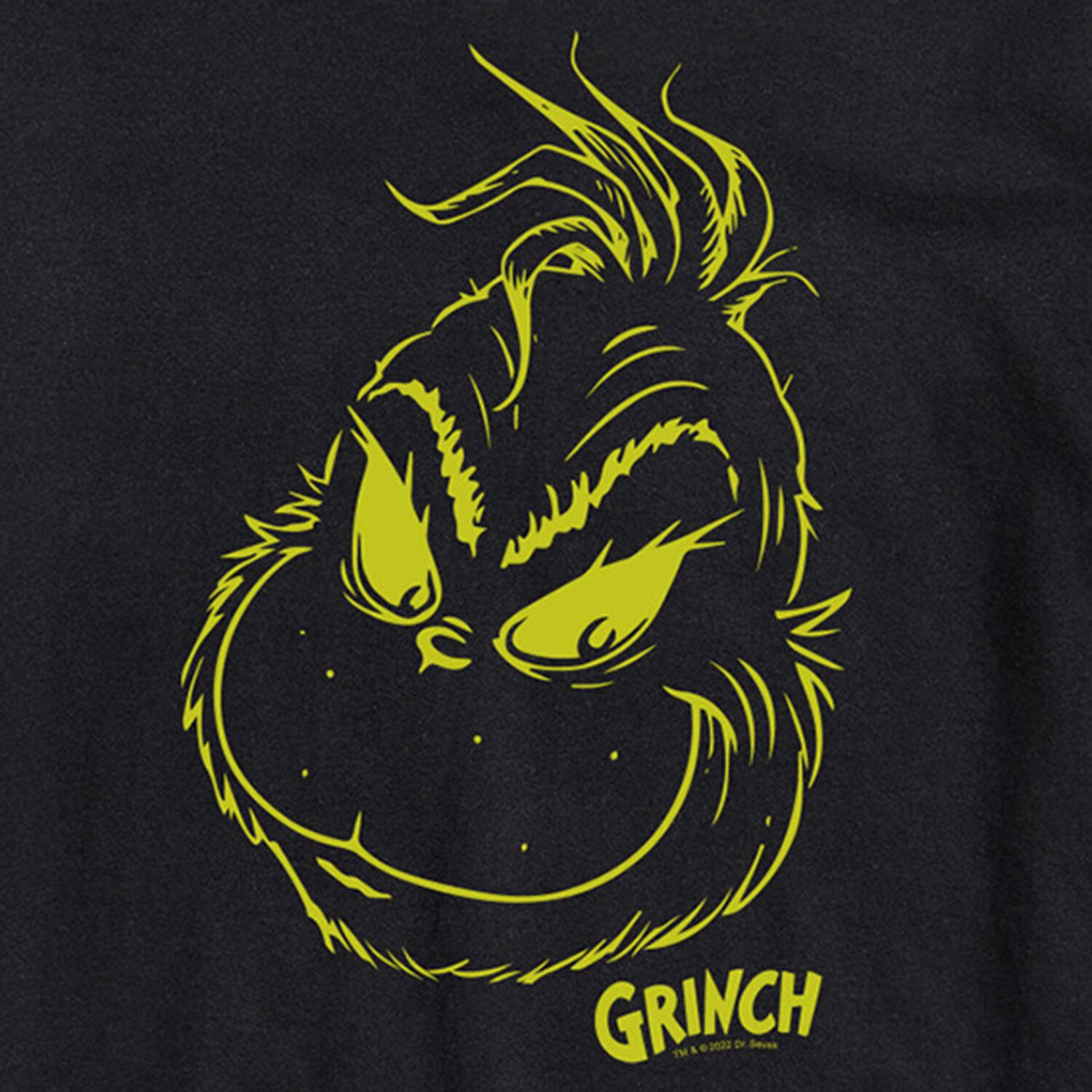 Face Mens Crew Neck Short Sleeve Regular Fit Grinch Big and Tall Graphic T-Shirt