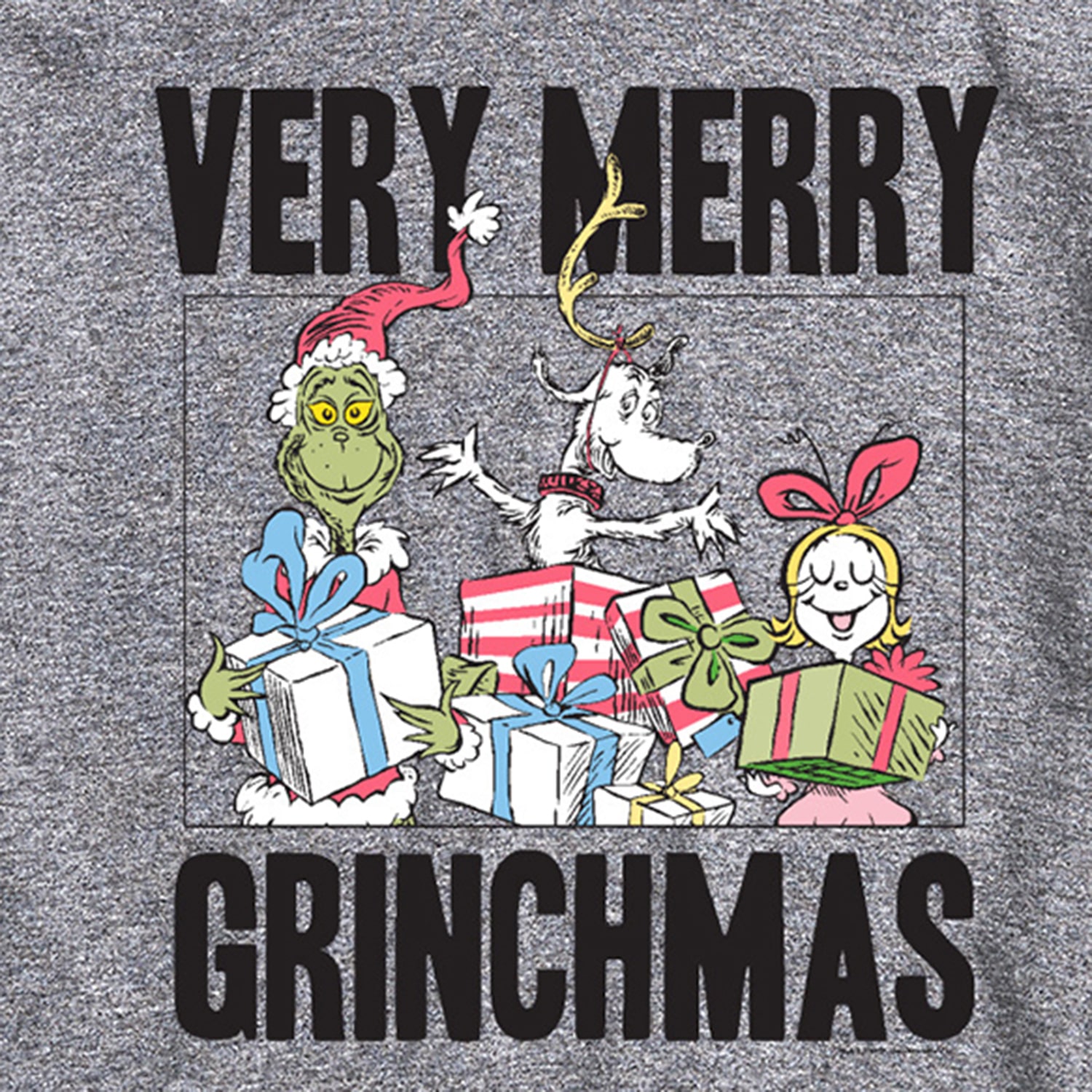 Very Merry Grinchmas Mens Crew Neck Short Sleeve Regular Fit Grinch Big and Tall Graphic T-Shirt