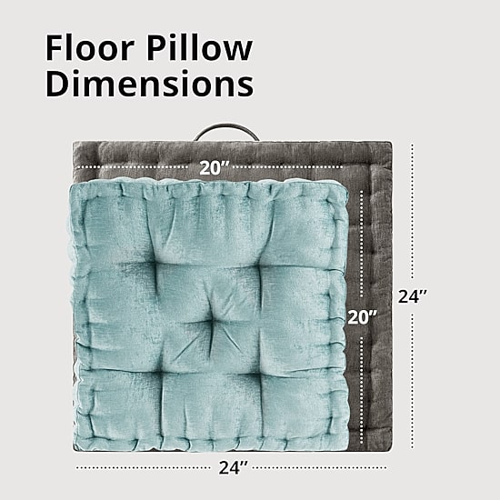 Intelligent Design Charvi Poly Chenille Square Floor Pillow