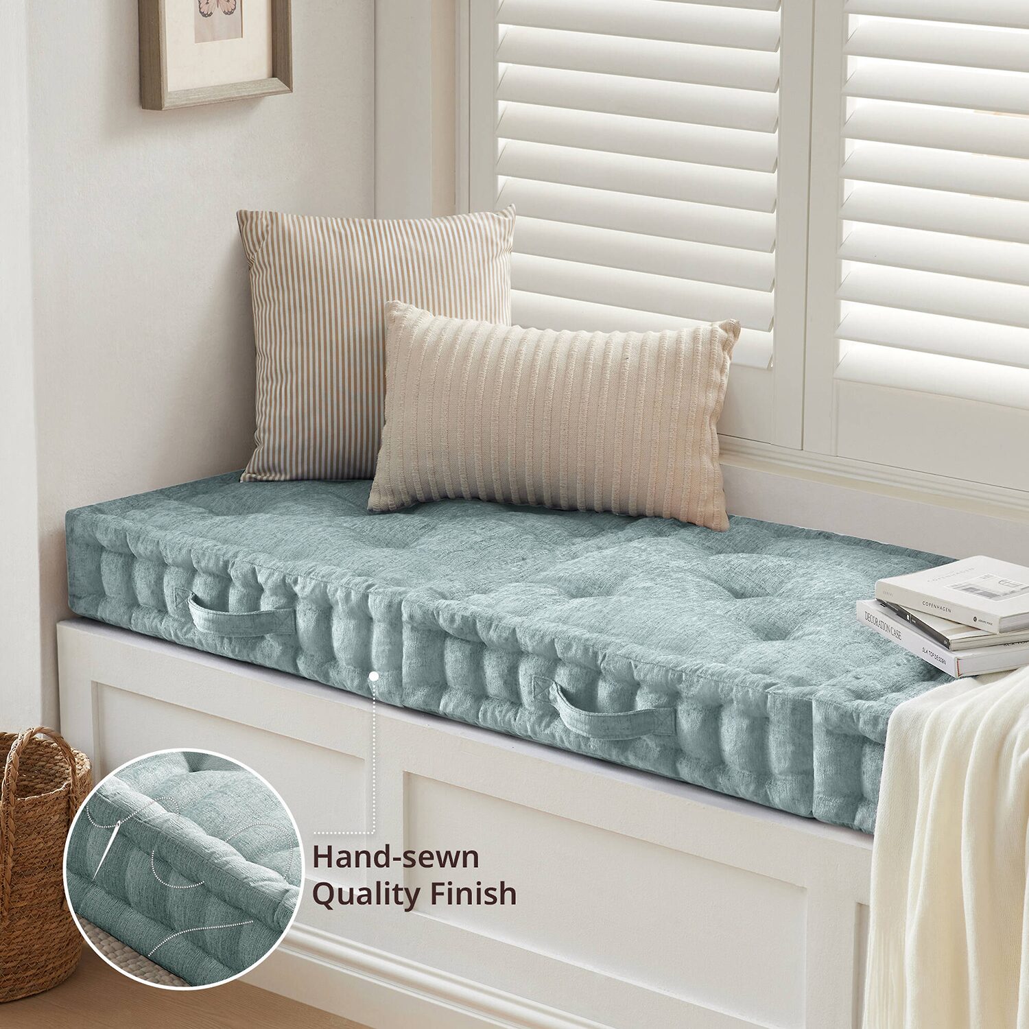 Intelligent Design Charvi Poly Chenille Square Floor Pillow