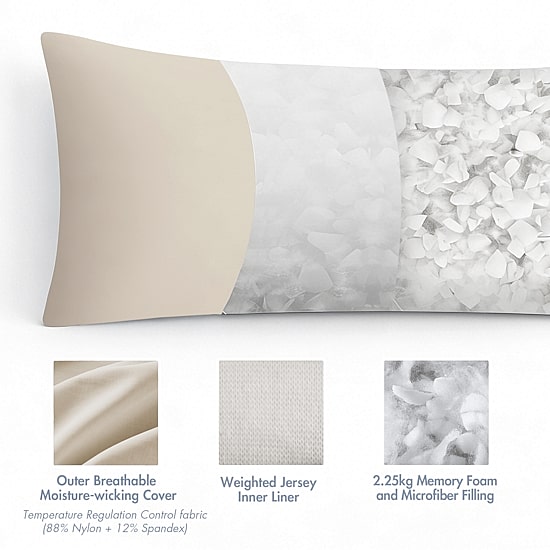 Madison Park Lumi Cooling Body Floor Pillow