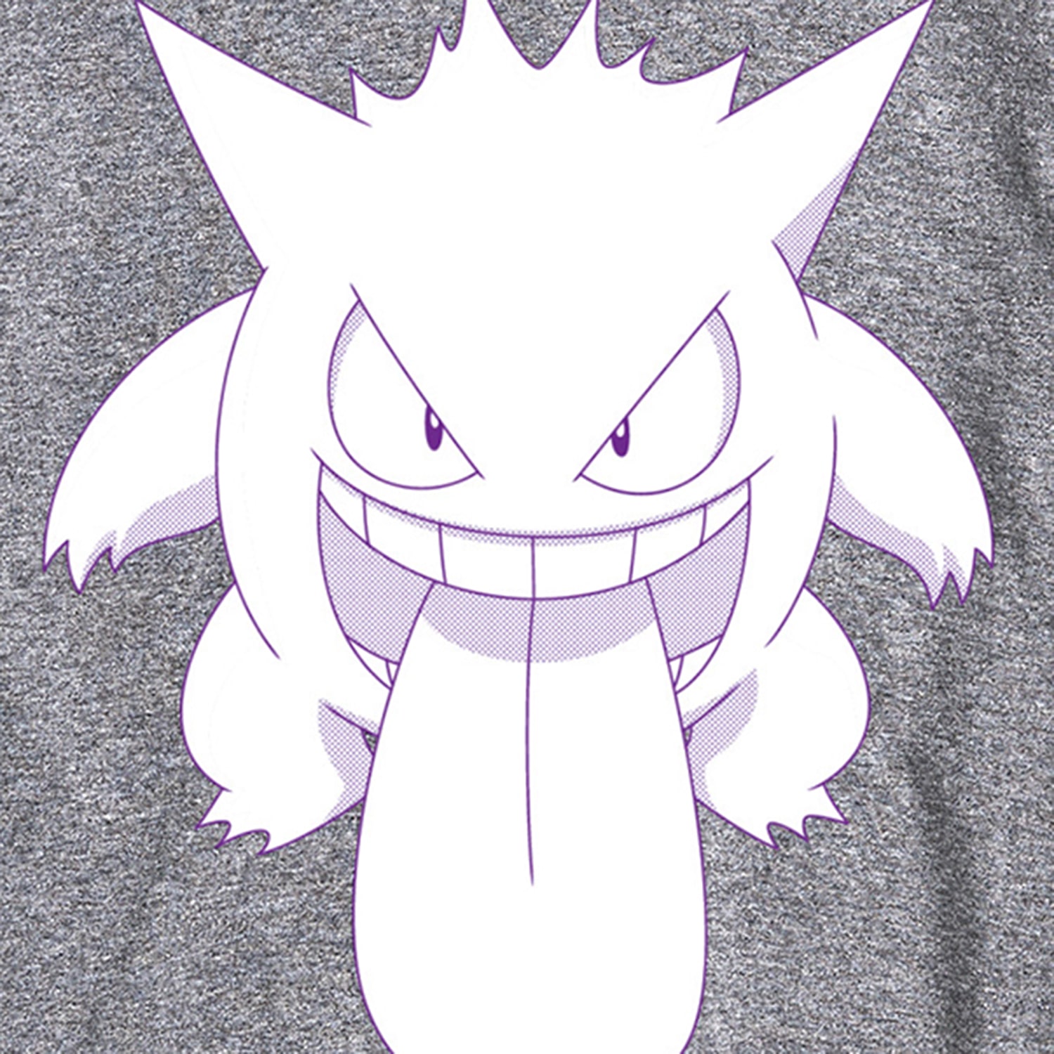 Gengar Ghost Mens Crew Neck Short Sleeve Regular Fit Pokemon Big and Tall Graphic T-Shirt