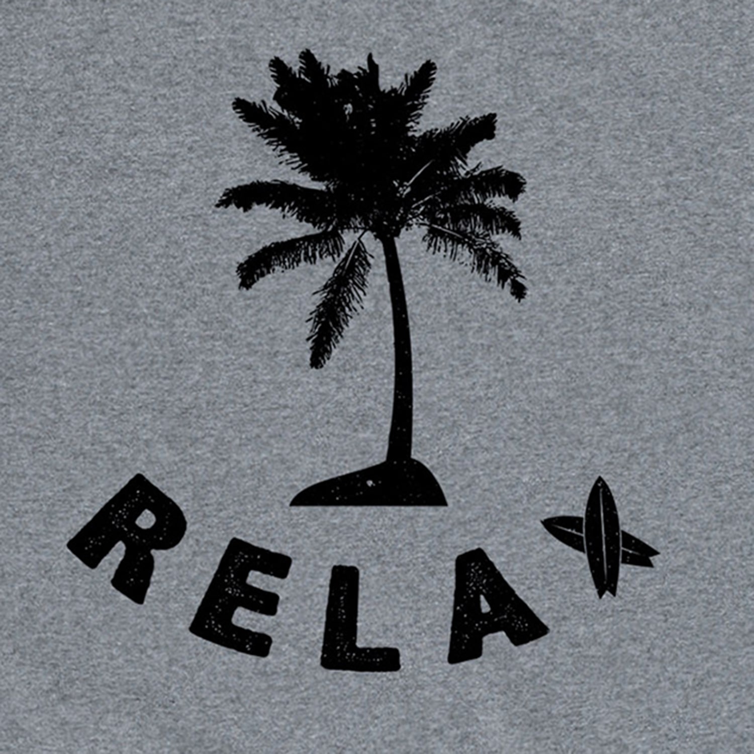 Relax Palm Tree Distressed Mens Crew Neck Short Sleeve Regular Fit Big and Tall Graphic T-Shirt