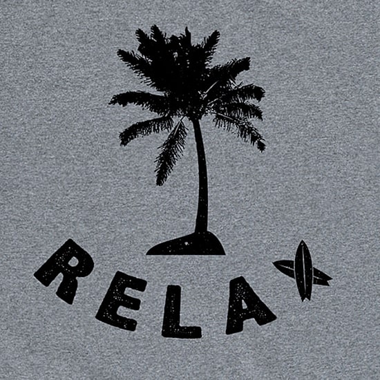 Relax Palm Tree Distressed Mens Crew Neck Short Sleeve Regular Fit Big and Tall Graphic T-Shirt