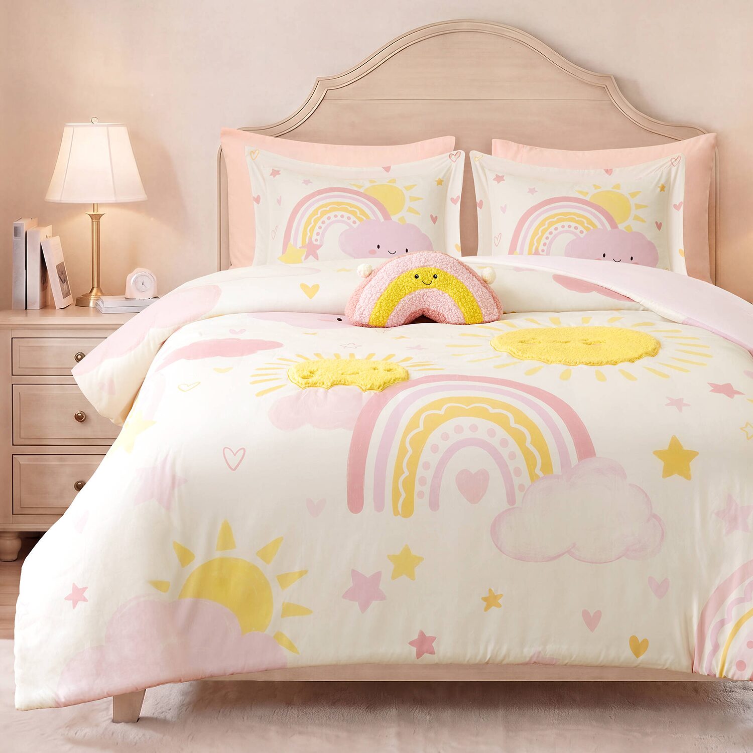 Intelligent Design Sunny Rainbow 6-pc. Easy Care Embroidered Comforter Set