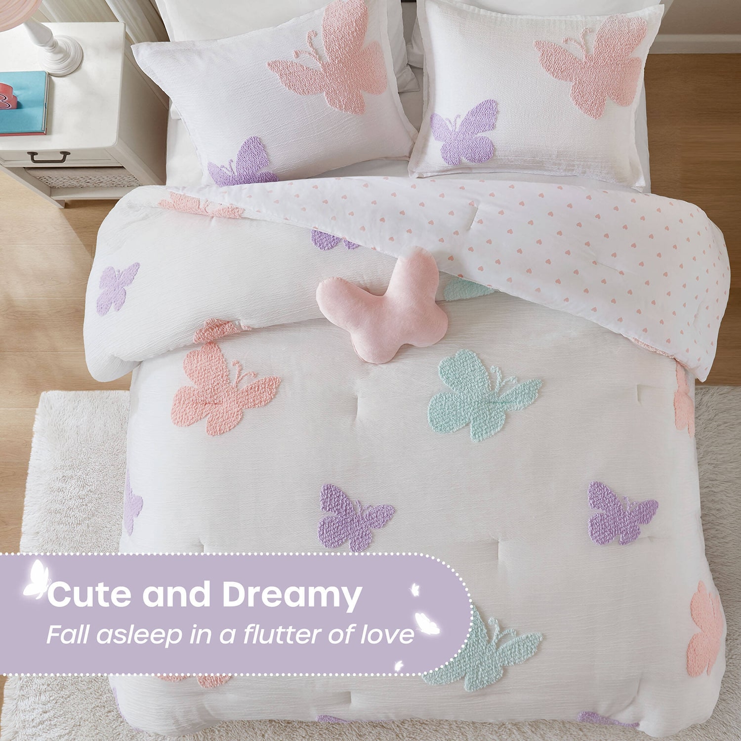Intelligent Design Sunny Tufted Comforter Set 4-pc. Reversible Easy Care Comforter Set