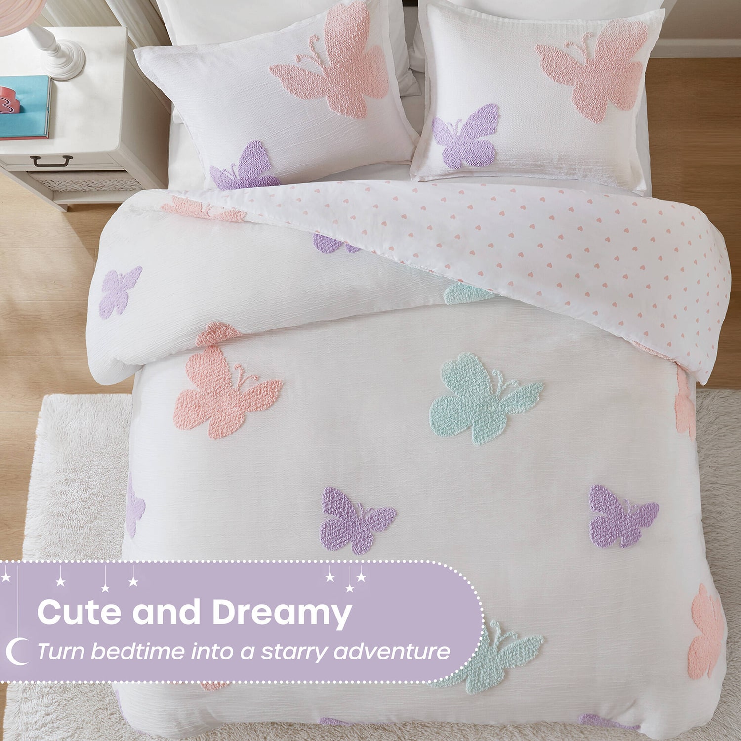 Intelligent Design Sunny 3-pc. Reversible Easy Care Duvet Cover Set