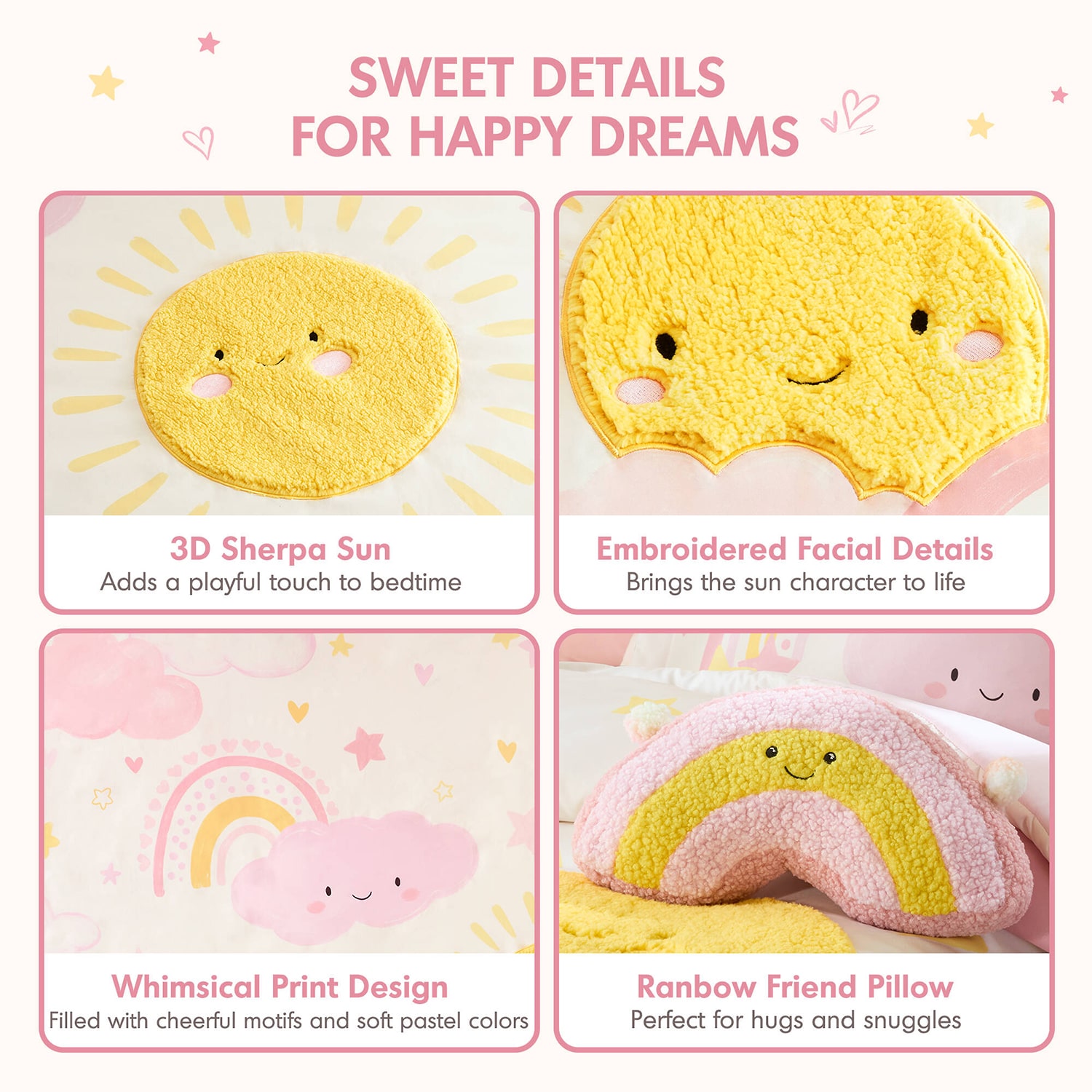 Intelligent Design Sunny Rainbow 6-pc. Easy Care Embroidered Comforter Set
