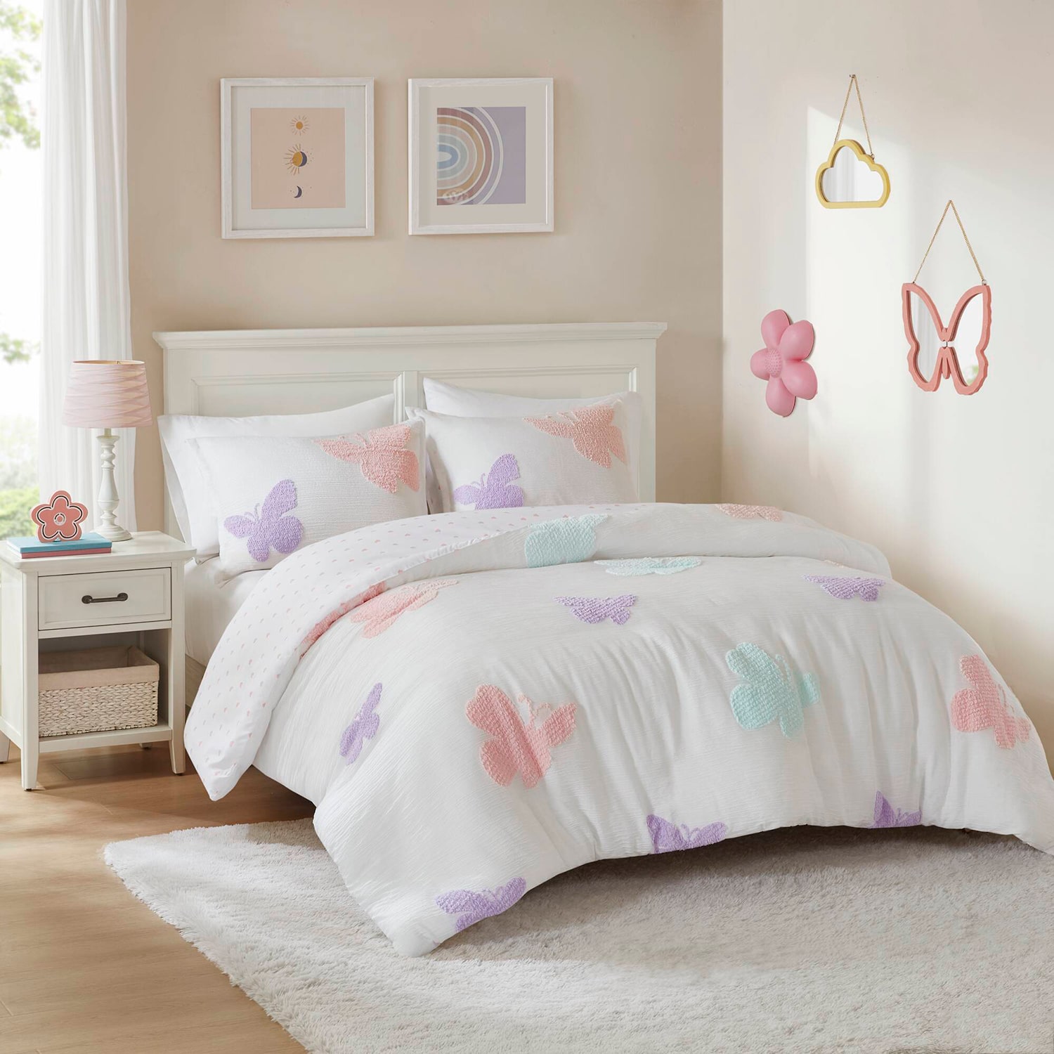 Intelligent Design Sunny 3-pc. Reversible Easy Care Duvet Cover Set