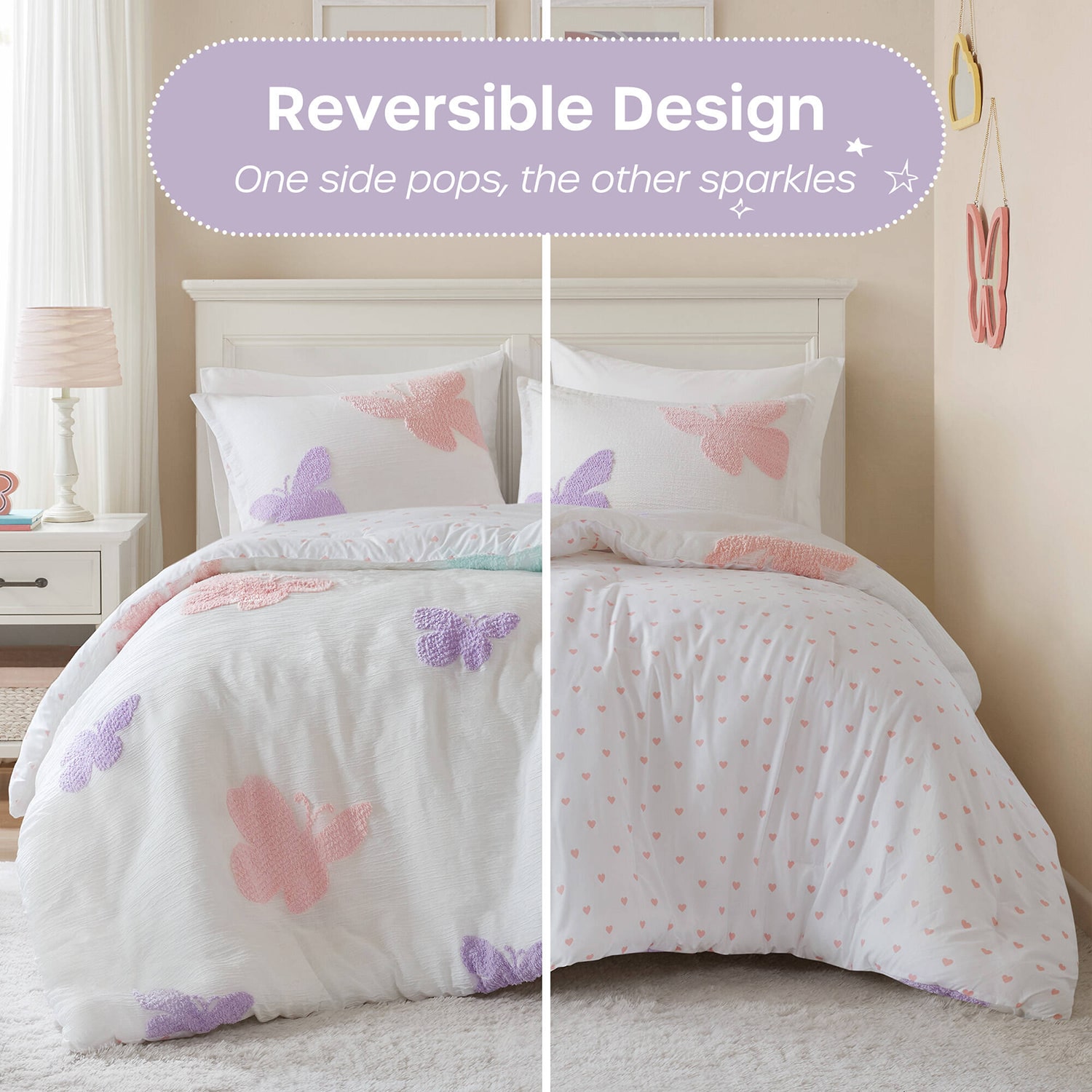 Intelligent Design Sunny 3-pc. Reversible Easy Care Duvet Cover Set