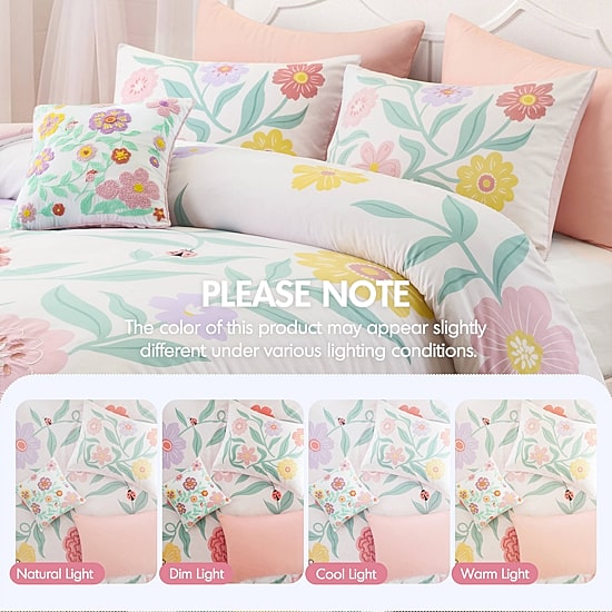 Intelligent Design Maisie Floral Embroidered 6-pc. Comforter Set with Throw Pillow