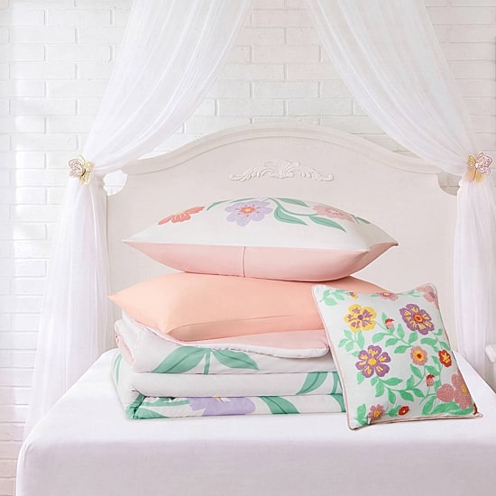 Intelligent Design Maisie Floral Embroidered 6-pc. Comforter Set with Throw Pillow