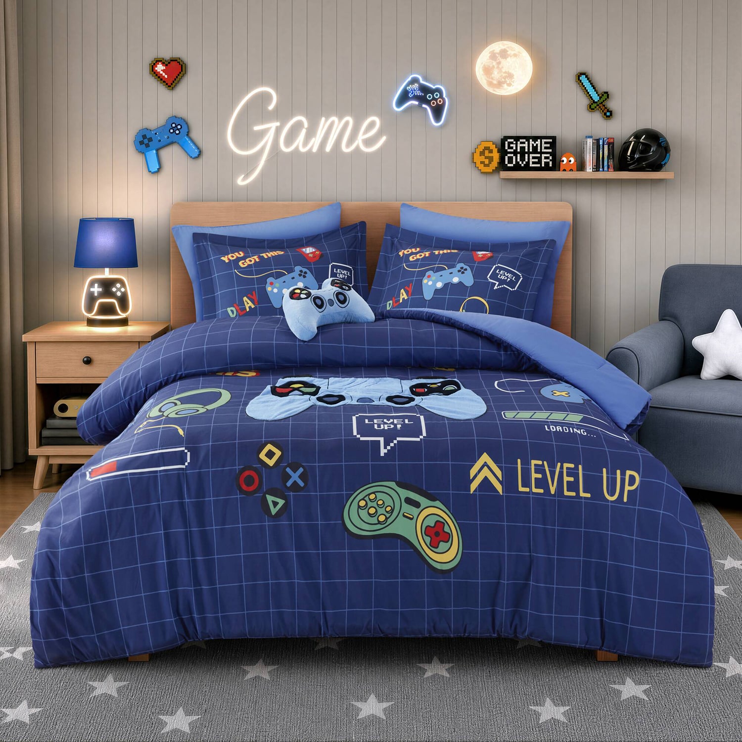 Intelligent Design Felix Gaming 6-pc. Easy Care Embroidered Comforter Set