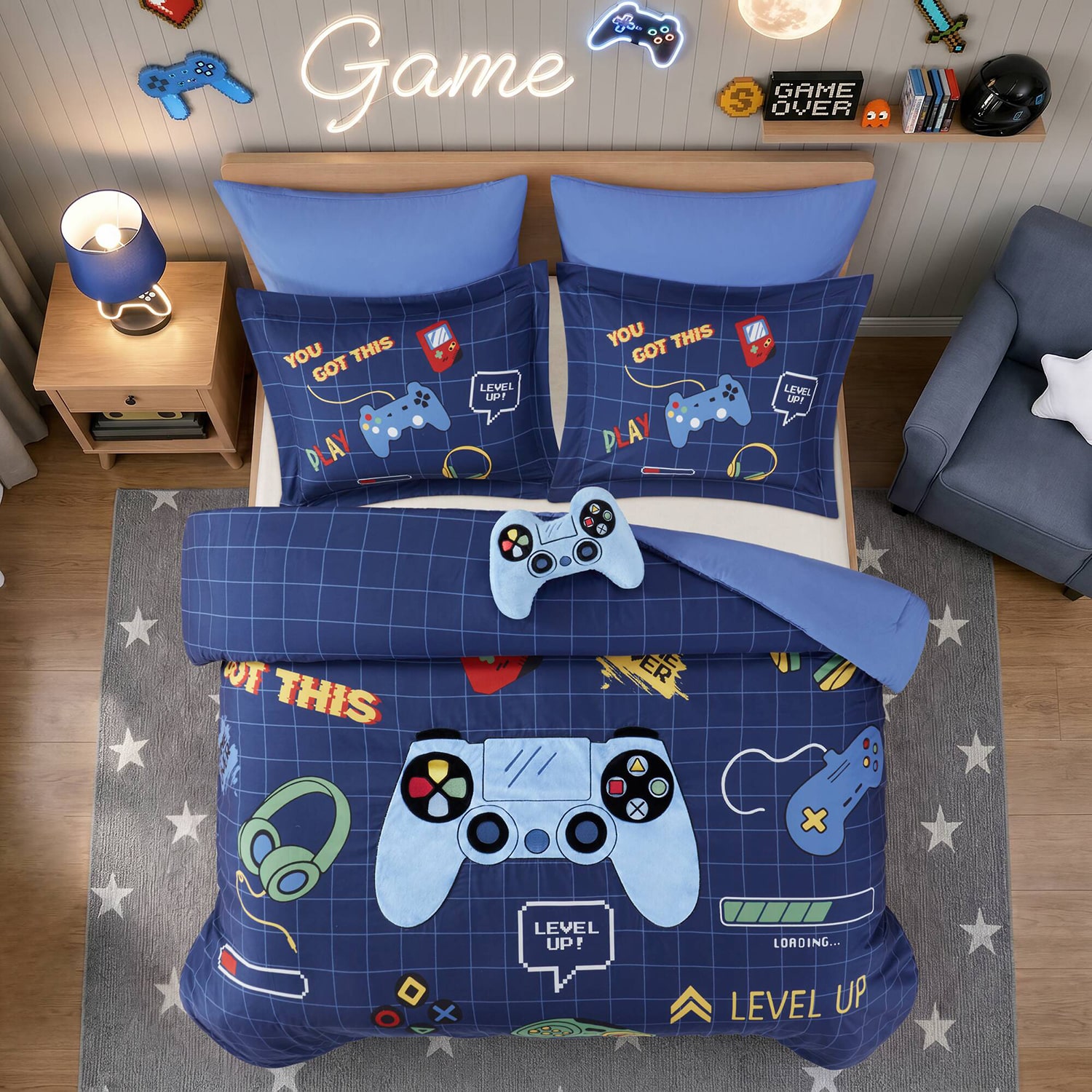Intelligent Design Felix Gaming 6-pc. Easy Care Embroidered Comforter Set