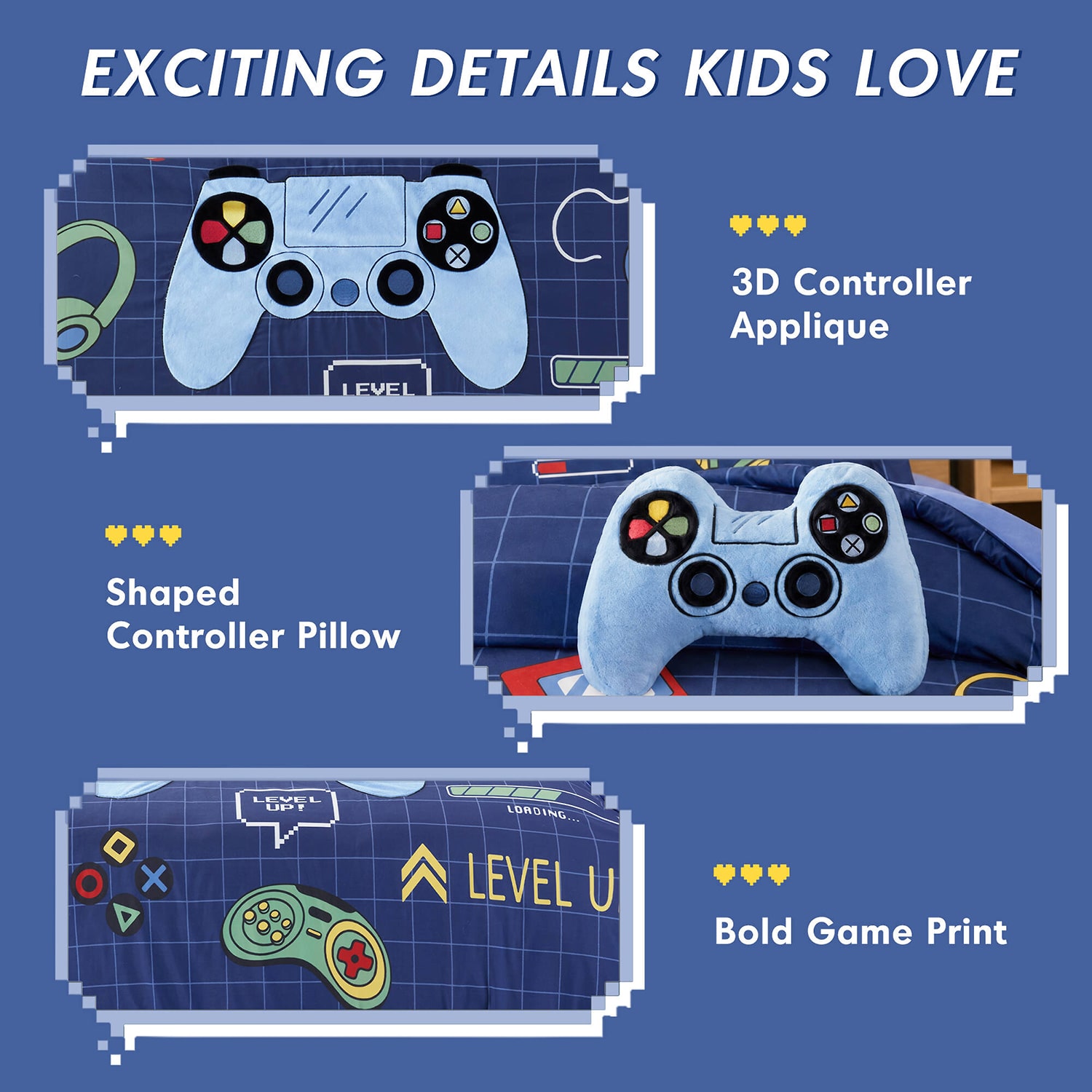 Intelligent Design Felix Gaming 6-pc. Easy Care Embroidered Comforter Set
