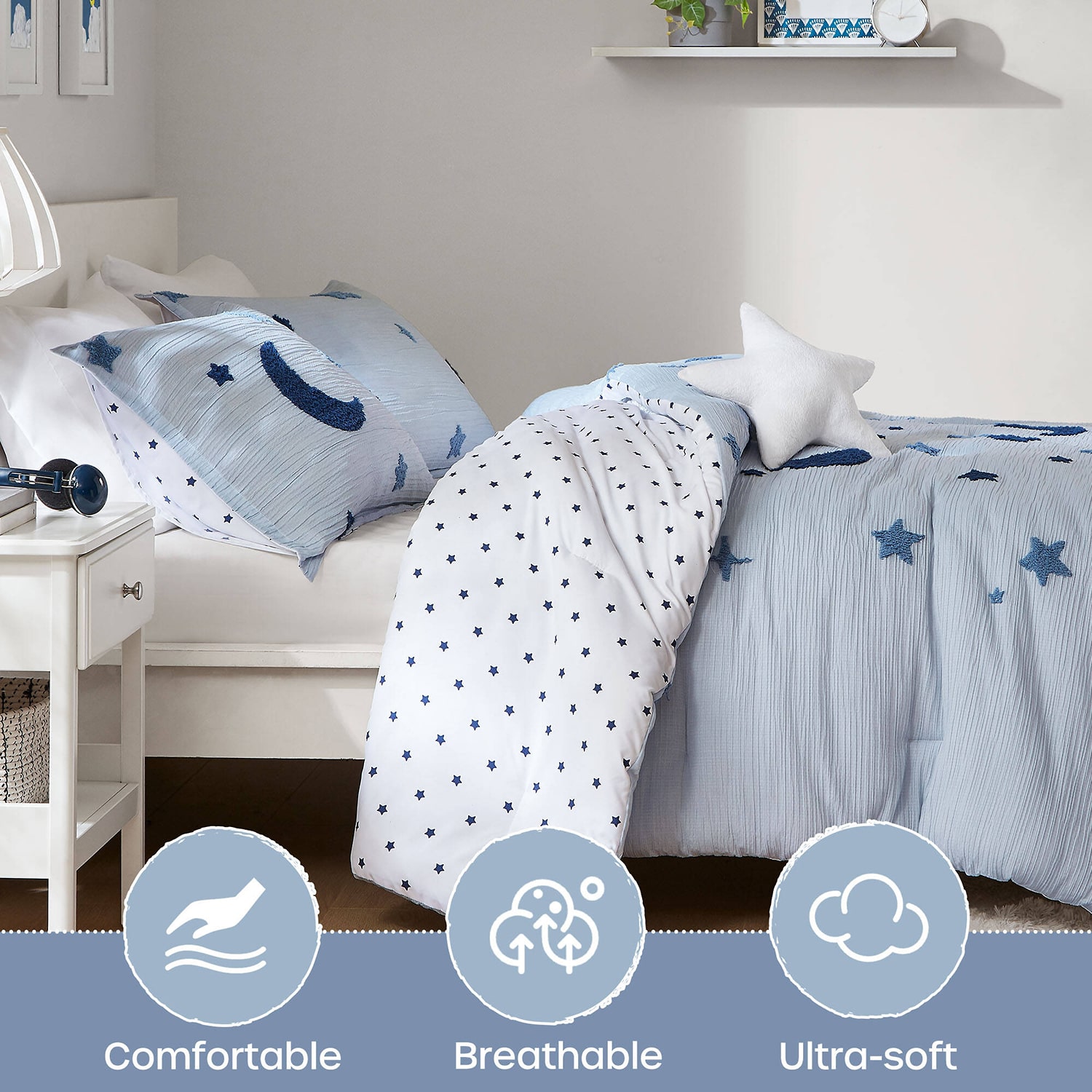Intelligent Design Celeste Tufted Comforter Set 4-pc. Reversible Easy Care Comforter Set