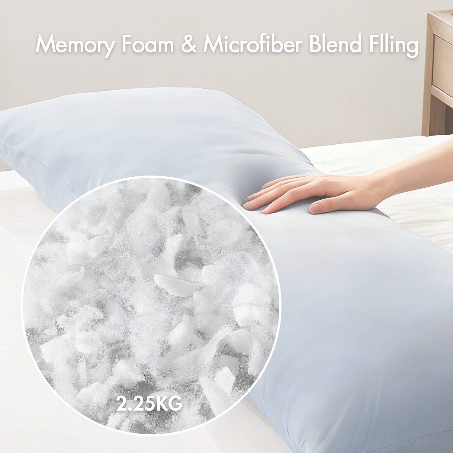 Madison Park Lumi Cooling Body Floor Pillow