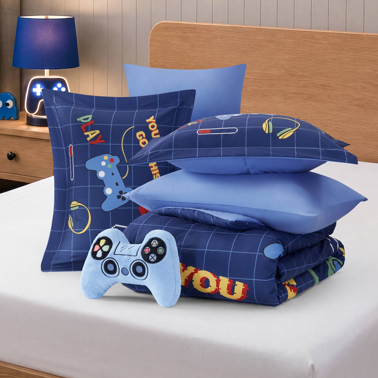 Intelligent Design Felix Gaming 6-pc. Easy Care Embroidered Comforter Set