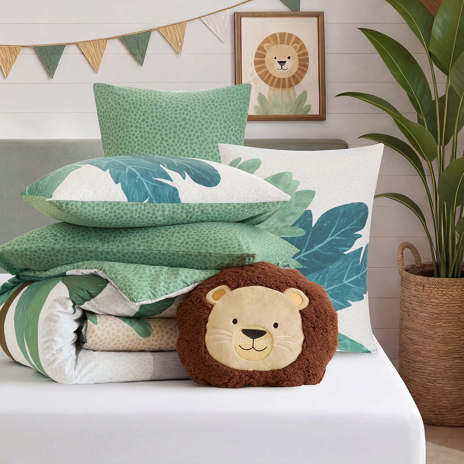 Intelligent Design Intelligent Design Moris Safari Comforter Set 6-pc. Easy Care Embroidered Comforter Set