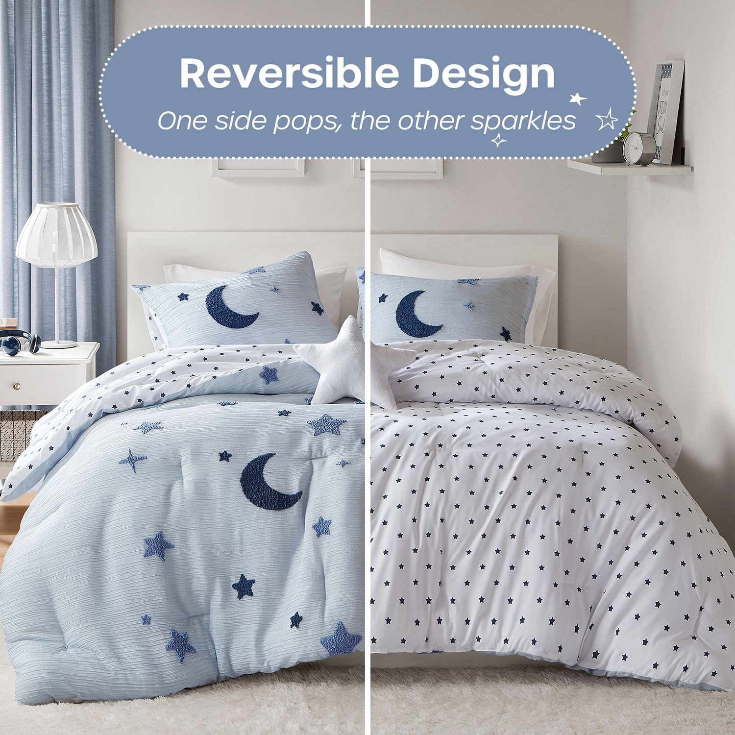 Intelligent Design Celeste Tufted Comforter Set 4-pc. Reversible Easy Care Comforter Set
