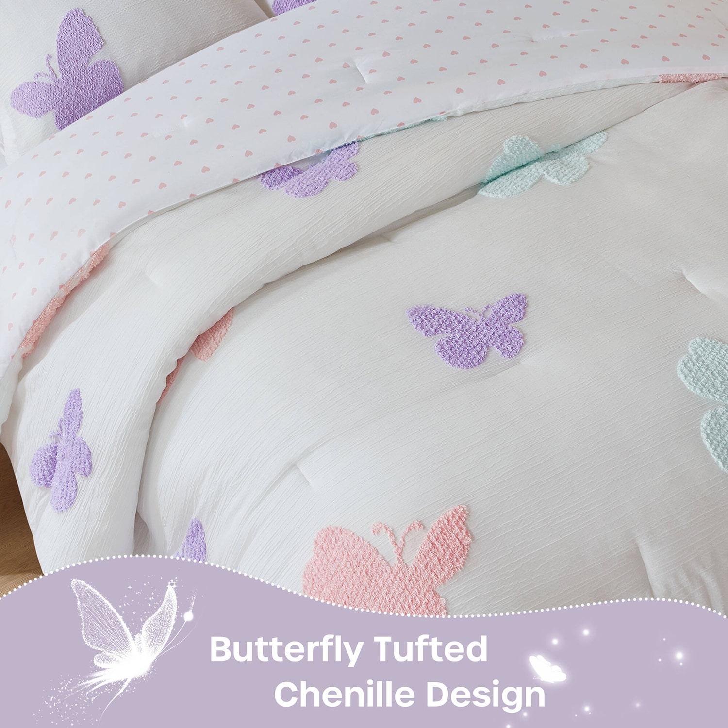 Intelligent Design Sunny Tufted Comforter Set 4-pc. Reversible Easy Care Comforter Set