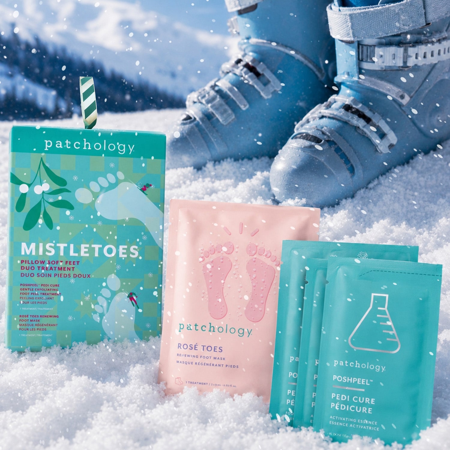 Patchology Mistletoes Pillow Soft Feet Duo Treatment