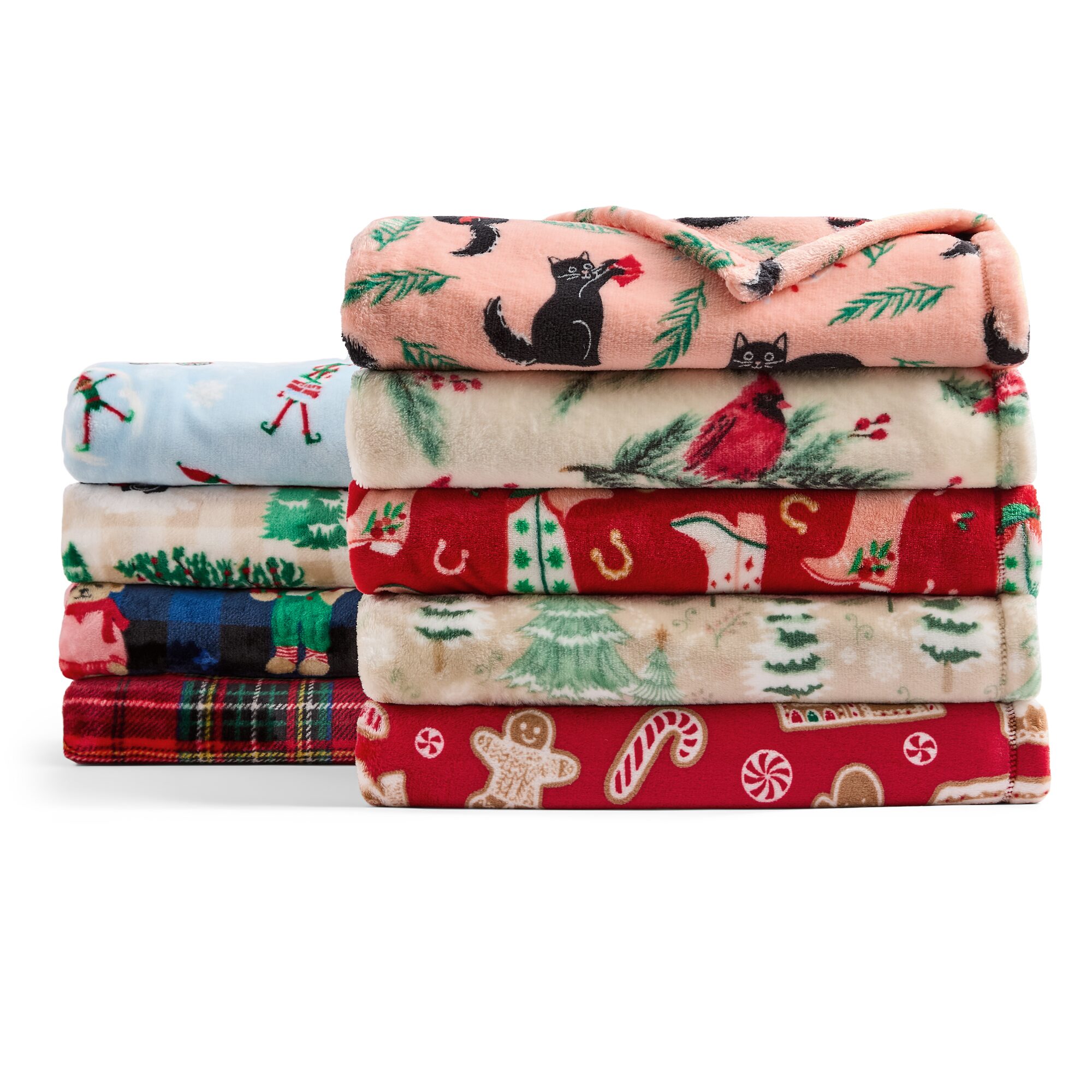 North Pole Trading Co. Holiday Velvet Plush Throw