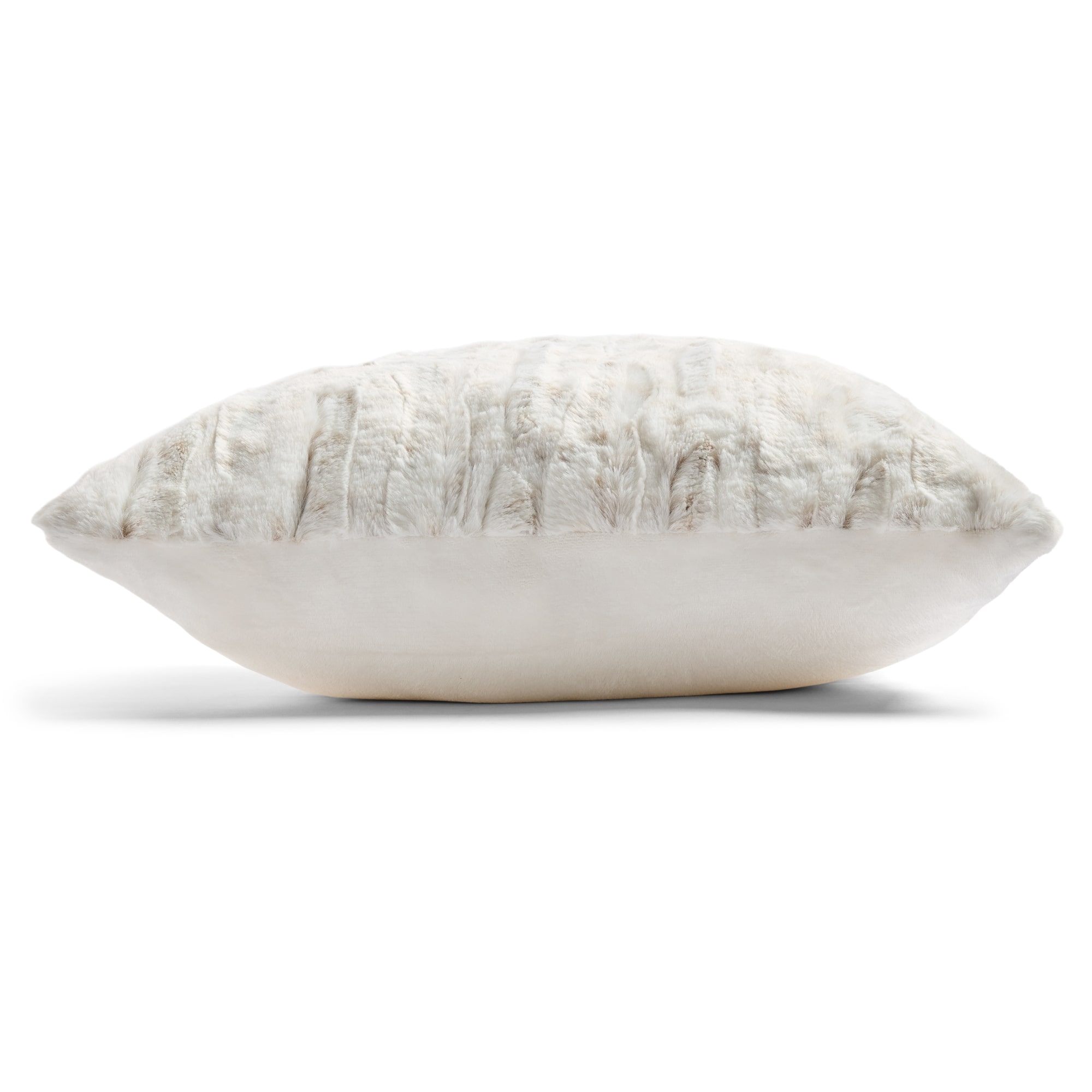 North Pole Trading Co. Snow Leopard Faux Fur 22x22 Square Throw Pillow
