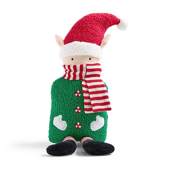 North Pole Trading Co. Elf Holiday Figural Throw Pillow