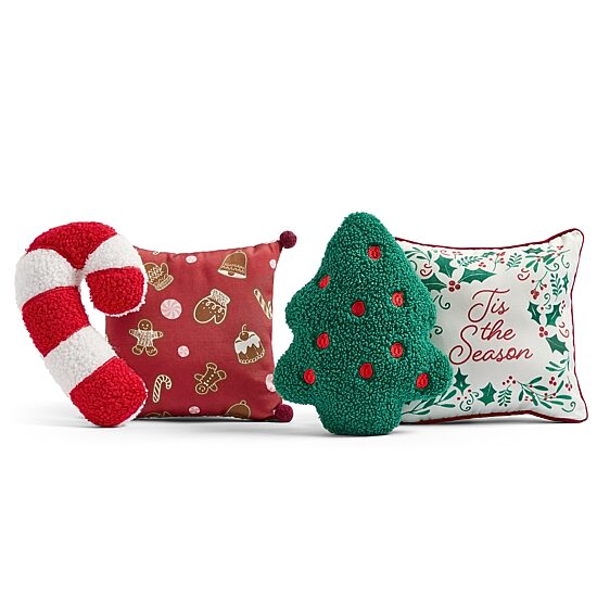 North Pole Trading Co. Holiday Mini 2pk Candy Cane 2-pc. Square Throw Pillow