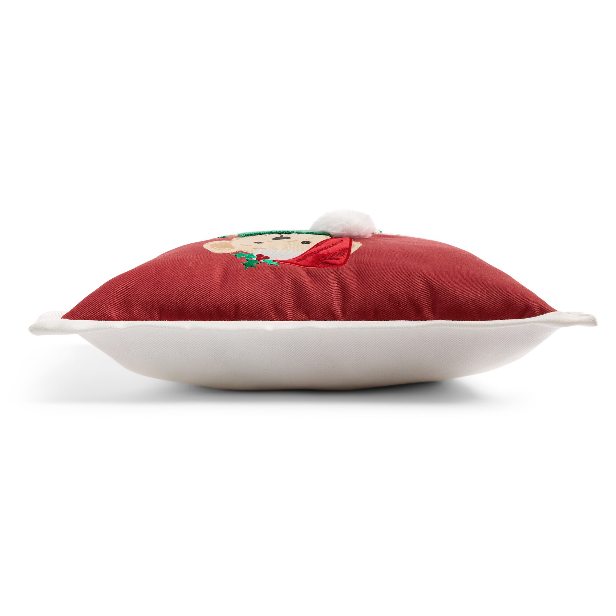 North Pole Trading Co. Teddy Bear Holiday Square Throw Pillow